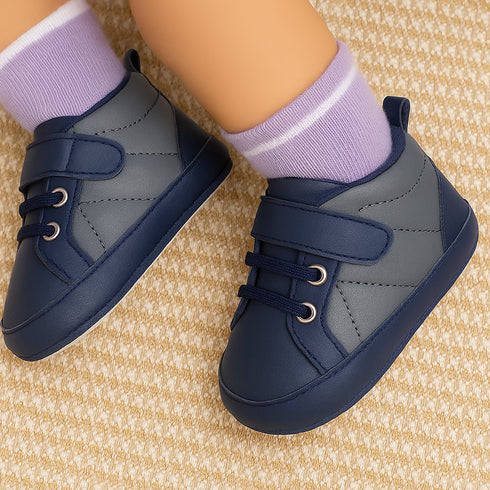 Navy Blue Baby Sneaker with Velcro Strap